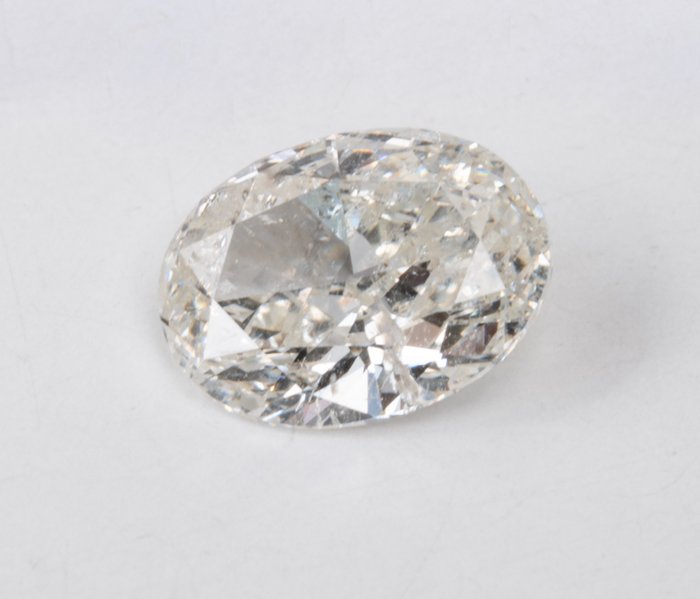 1 pcs Diamant  (Natur)  - 101 ct - Oval - I - SI2 - International Gemological Institute (IGI)