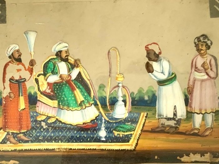 Maharaja maleri - glimmer - Indien - 1800-tallet