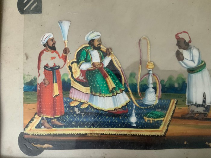 Maharaja maleri - glimmer - Indien - 1800-tallet