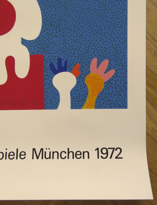 Otmar Alt - Jeux Olympiques de Munich - 1972 - Lithographie signée, numérotée