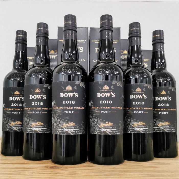 2018 Dow's - Late Bottled Vintage Port -  Porto  - 6 Flasker (0,75 L)