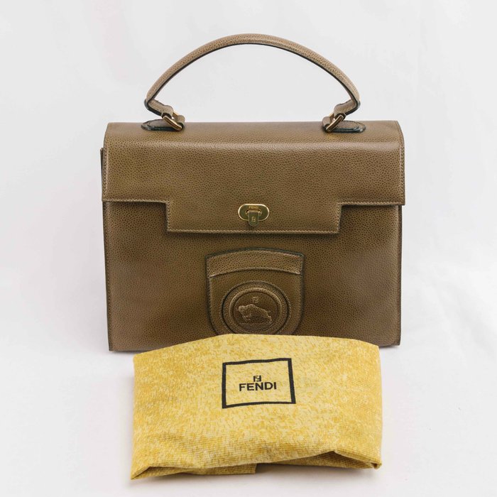 Fendi - Vintage Fendi Ram Kelly Bag - Brown - Håndtaske