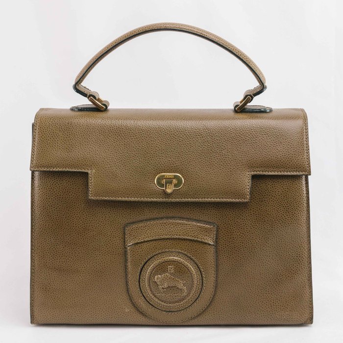 Fendi - Vintage Fendi Ram Kelly Bag - Brown - Håndtaske