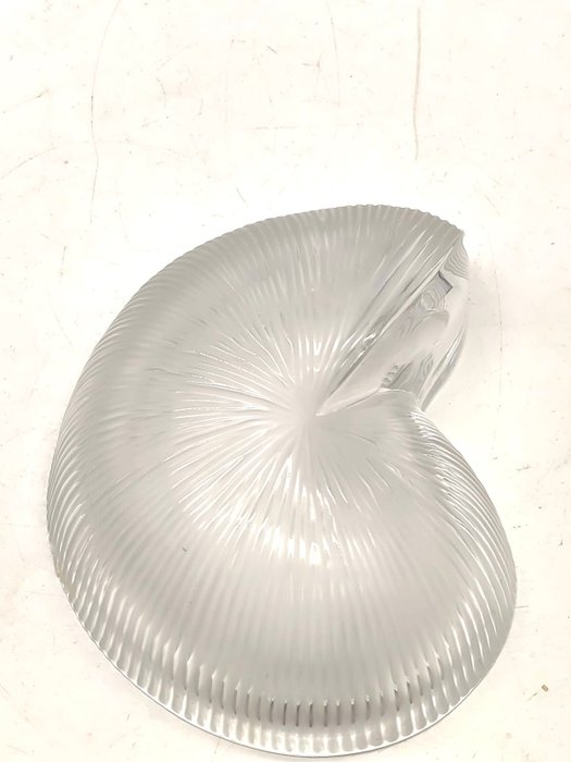 Baccarat  - Grande Decoro in cristallo o svuotatasche Baccarat Nautilus Shell (peso 1700 grammi) - Brevpresser - Krystal