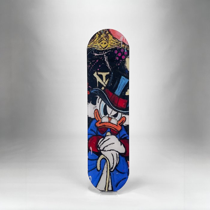 Mike Blackarts - Iconic Scrooge McDuck - Pop Art Skateboard