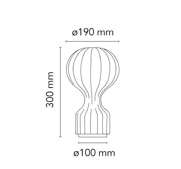 Flos - Achille Castiglioni - Lampe - Lille kat - Stål, Kokon