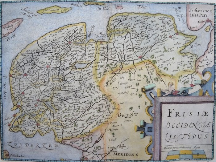 Holland - Friesland / Groningen / Drenthe; L. Guicciardini / Nicolas - Frisiae Occidentalis Typus - 1601-1620