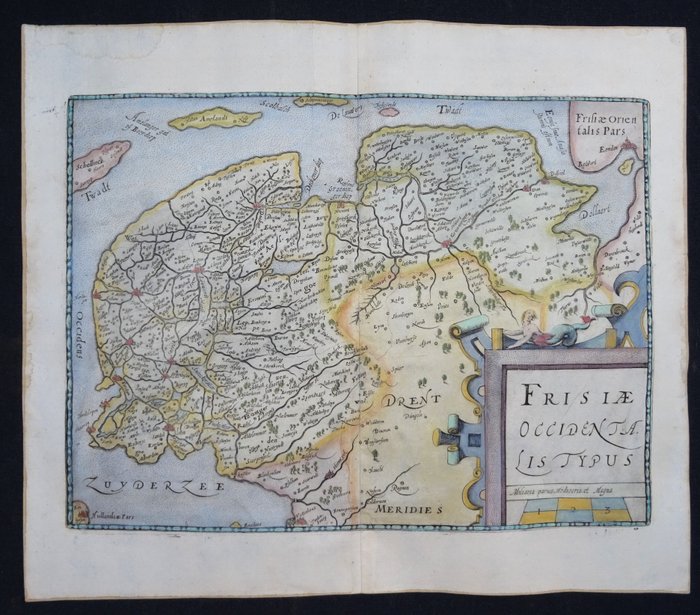 Holland - Friesland / Groningen / Drenthe; L. Guicciardini / Nicolas - Frisiae Occidentalis Typus - 1601-1620