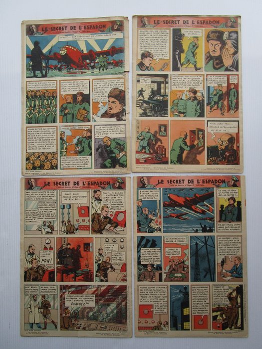 Tintin (magazine) - Première Année 1946 complète - 14 magasiner - Første udgave - 1946