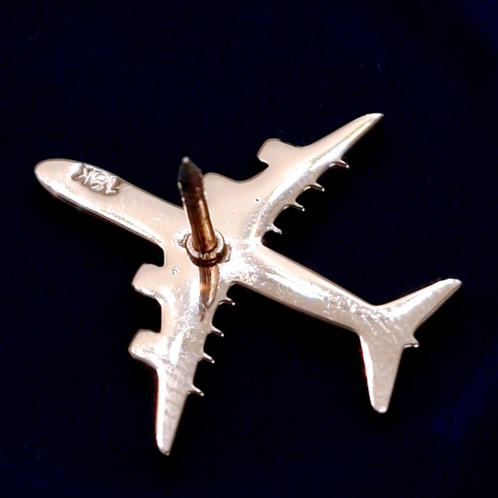 Valset rosa guld (18k) - Broche - Boeing fly