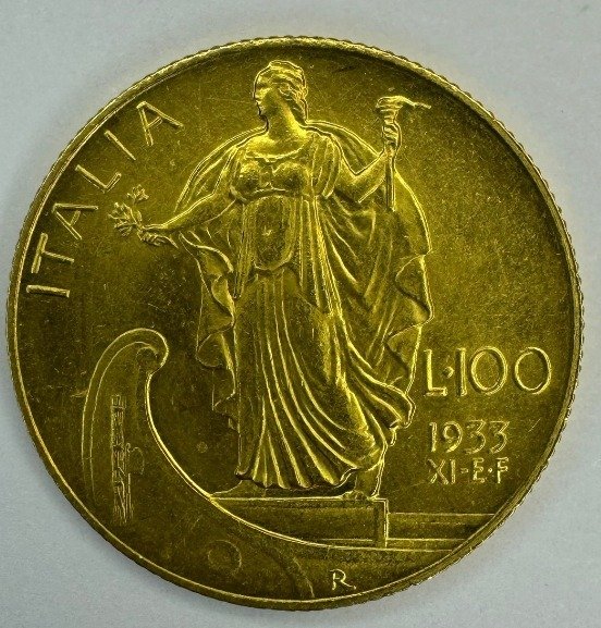 Italien. Vittorio Emanuele III. 100 Lire 1933