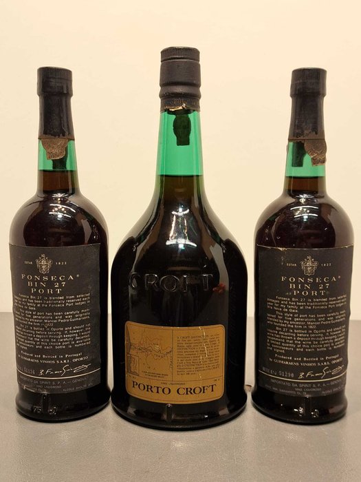 Port: Croft Distinction Tawny Magnum  Fonseca Bin 27 x2 -  Douro  - 3 Bottles (1.5L / 0.75L x2)