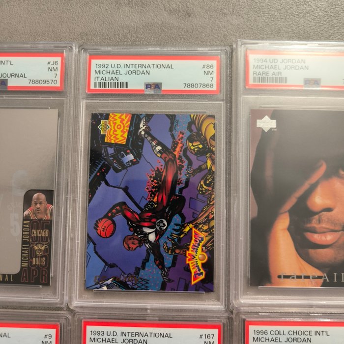 1991 to 1996 Upper Deck, Fleer Michael Jordan, Dennis Rodman PSA - 10 Graded card