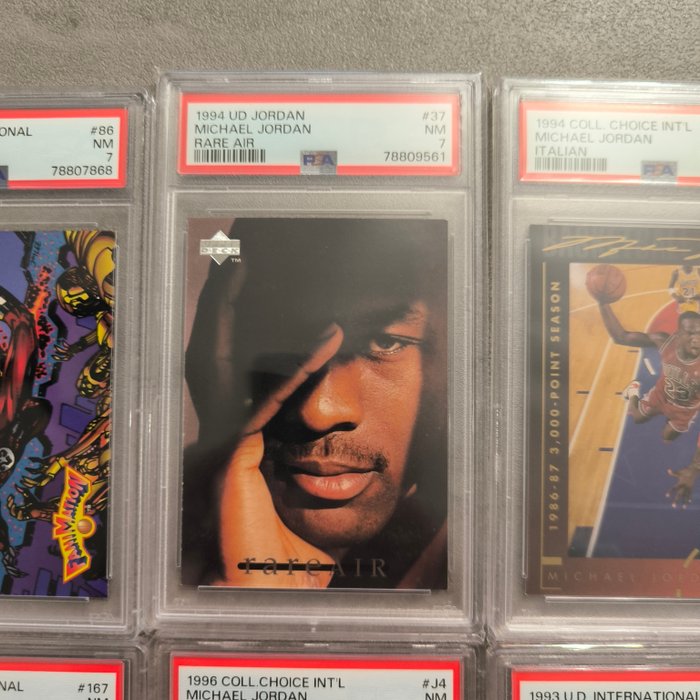 1991 to 1996 Upper Deck, Fleer Michael Jordan, Dennis Rodman PSA - 10 Graded card