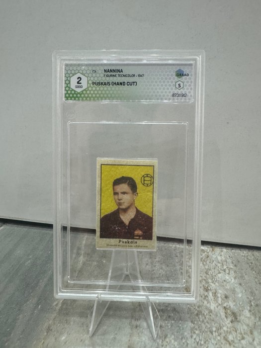 1947 - Nannina - Tecnicolor - Ferenc Puskas - Hand Cut - Rookie - 1 Graded card - Graad 2