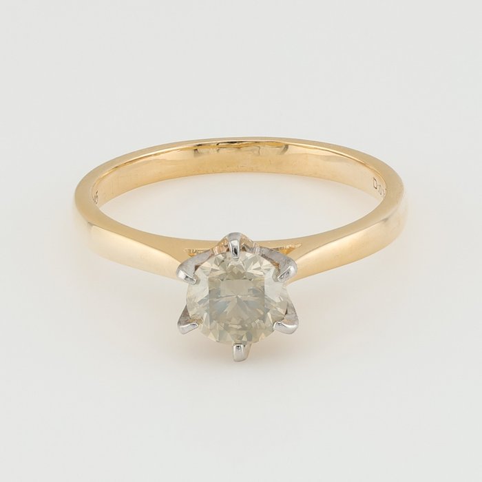 Ring - 14 karat Gulguld, Hvidguld -  0.75ct. tw.