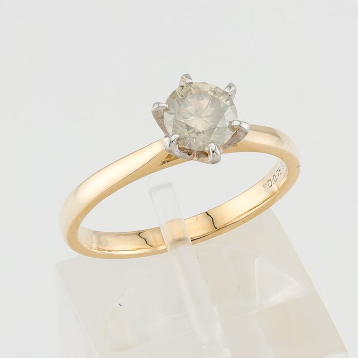 Ring - 14 karat Gulguld, Hvidguld -  0.75ct. tw.