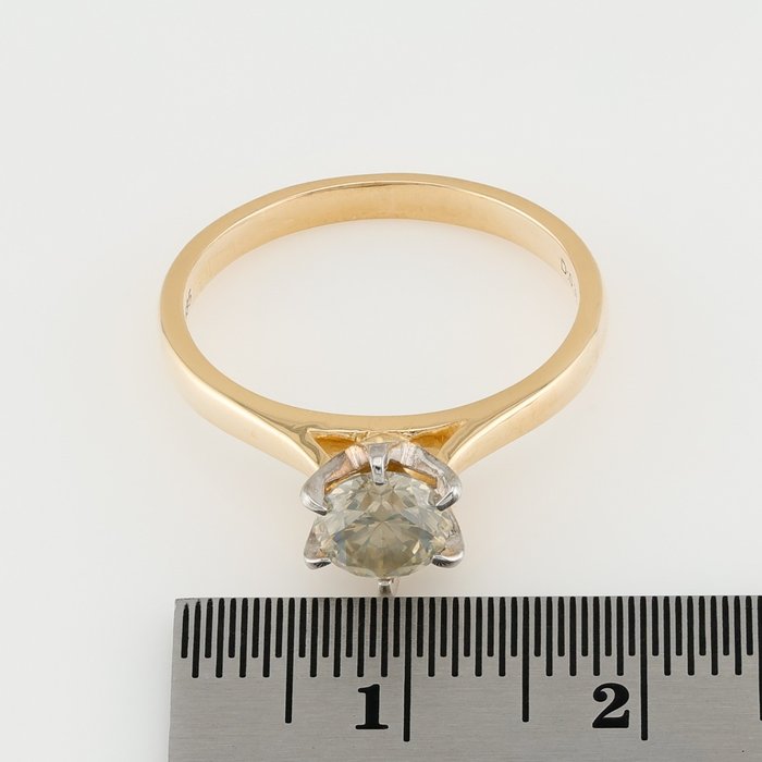 Ring - 14 karat Gulguld, Hvidguld -  0.75ct. tw.