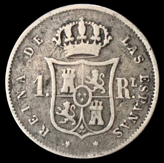 Spanien. Isabel II (1833-1868). Real - 1852 - Madrid - (R609)  (Ingen mindstepris)