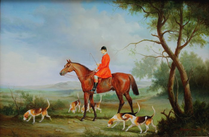 Benjamin Lander (XX) - Fox hunt scene