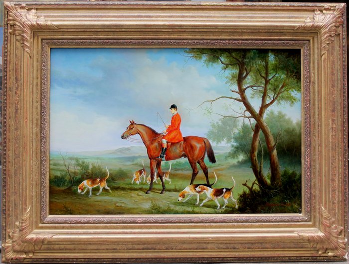 Benjamin Lander (XX) - Fox hunt scene