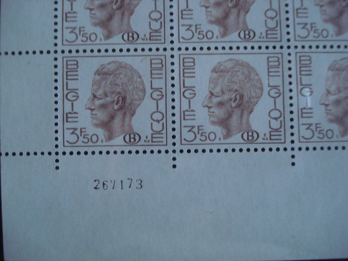 Belgien  - Timbres de services en feuilles - cob entre S64 et S81