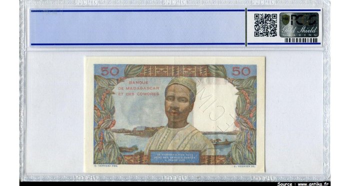 Madagaskar. - 50 Francs - ND (1950) - Specimen - Pick 45bs