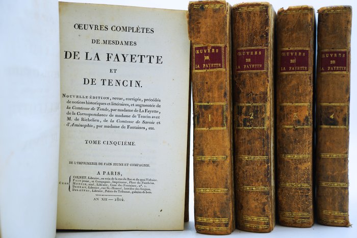 Mesdames de La Fayette et de Tencin - Œuvres complètes de Mesdames de La Fayette et de Tencin - 1804