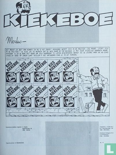 De Kiekeboes 13 - Kies Kiekeboe - 1 Album - Begrænset udgave - 1984/1984