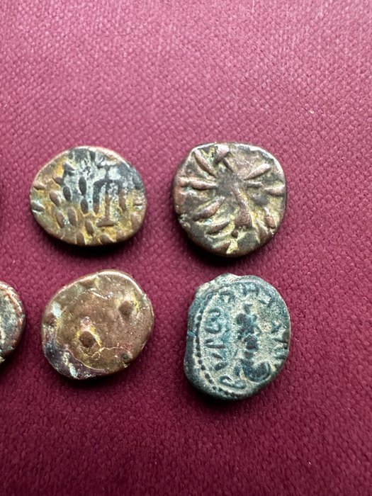 Elymais. Orodes II, Phraates. Lot of 6 AE Drachms 1st and 2nd Century AD/ Various Reverses  (Ingen mindstepris)