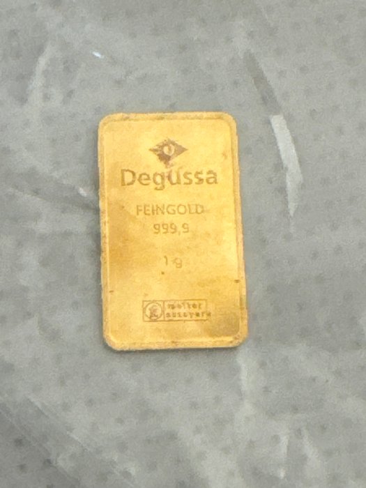 1 gram - Guld - degussa  (Ingen mindstepris)