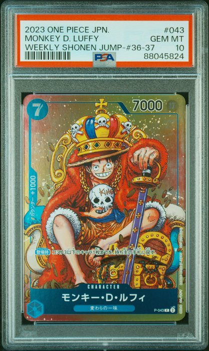 One Piece - 1 Graded card - One Piece - Luffy - PSA 10