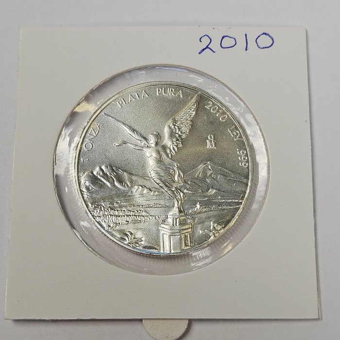 Mexico. 1 Onza 2010 Libertad, 1 Oz (.999)  (Ingen mindstepris)