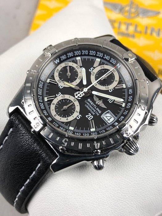 Breitling - Longitude GMT Chronograph Automatic - Ingen mindstepris - A20348 - Mænd - 2000-2010