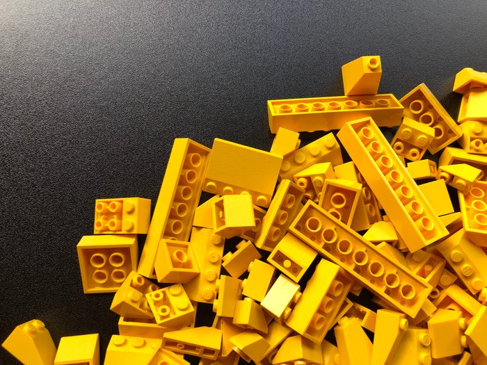 Lego - Geen serie - LEGO Partij van 1000 gram gele dakpannen