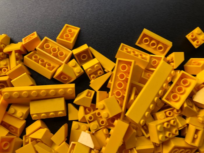 Lego - Geen serie - LEGO Partij van 1000 gram gele dakpannen