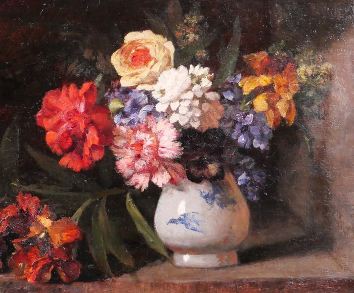 Ernest-Antony Guillaume (1831-1884) - Still life of flowers