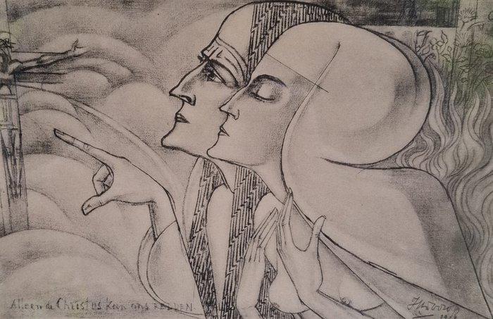 Jan Toorop (1858-1928) - Alleen de christus kan ons redden