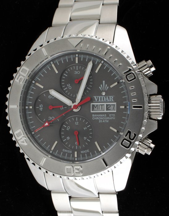 Vidar - 'Bahamas' - Swiss Automatic Chronograph - Limited Edition of 99 Pieces - Ref No: VR012-7750-01 - Mænd - 2024