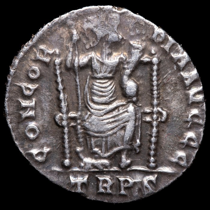 Romarriket. Theodosius I (AD 379-395). Siliqua Tréveris - CONCORDIA AVGGG