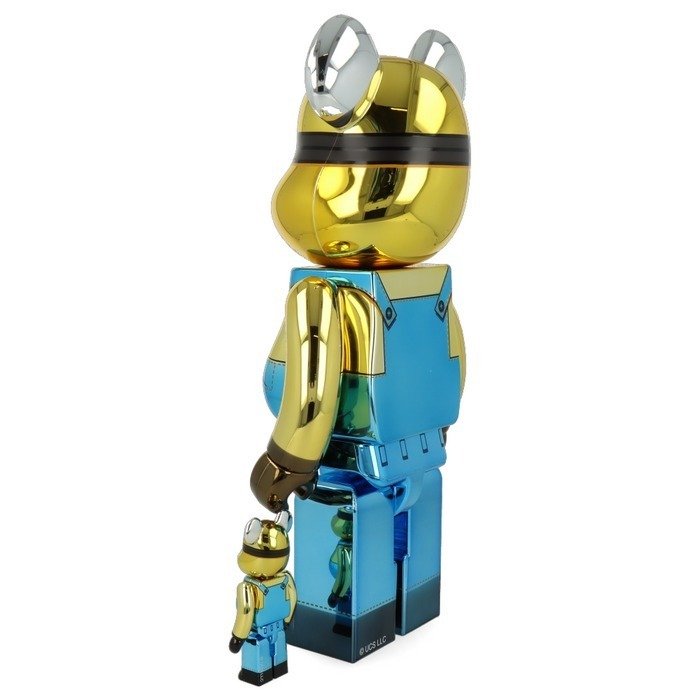 Medicom Toy Be@rbrick - 400%  100% Bearbrick set - Minion Stuart (Chrome ed.)