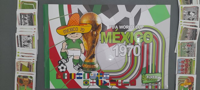 Tato Stickers - Mexico 70 World Cup - Pelé - 1 Empty album + complete loose sticker set