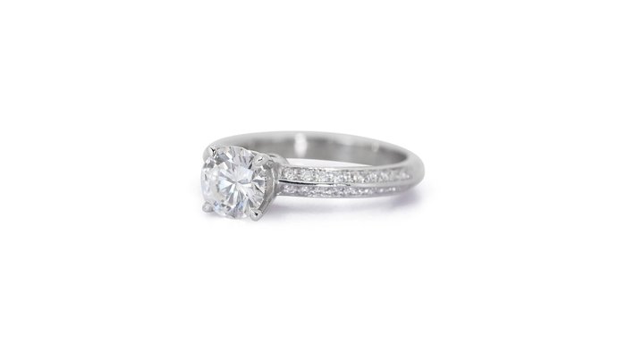 Ring - 18 kraat Hvidguld -  177ct tw Diamant (Natur) - Diamant