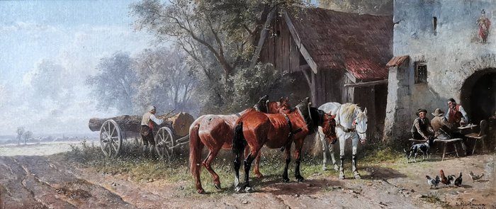 Ludwig Hartmann (1835-1902) - Horses