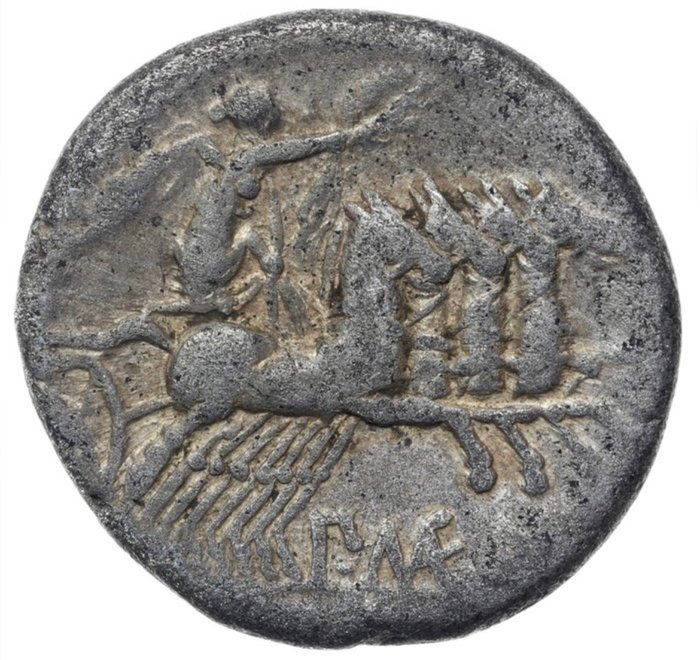 Romerska republiken. P. Maenius Antiaticus, 132 BC. Denarius  (Ingen mindstepris)