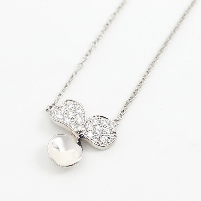 Tiffany  Co. - Halskæde med vedhæng - Paper Flowers Diamond Necklace Platin