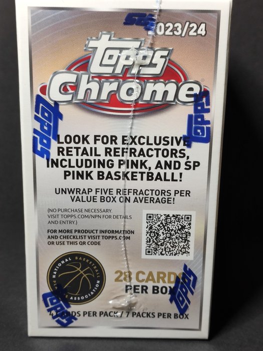 2024 - Topps - Chrome Basketball - Blaster Value - 1 Sealed box