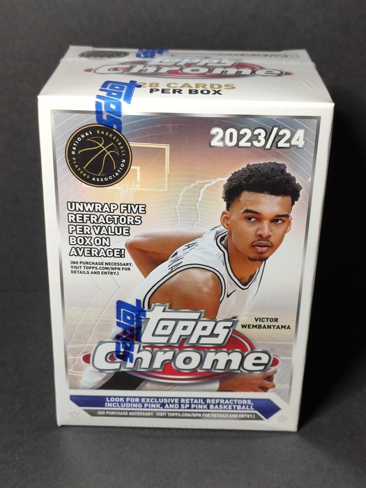 2024 - Topps - Chrome Basketball - Blaster Value - 1 Sealed box