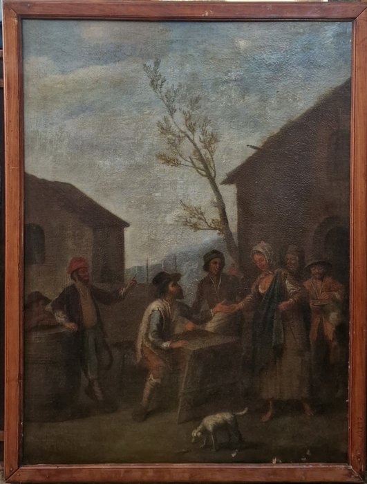 Paolo Monaldi (1710-1779), Seguace di - Scena di vita