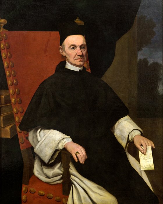 Scuola di Bergamo (XVII) - Ritratto del Padre Abate Celestino Ragazzoni